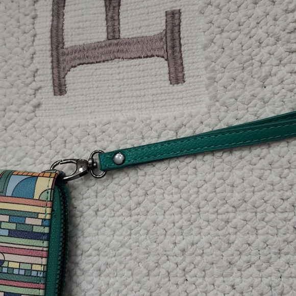 MONARQUE WRISTLET WALLET SIGNATURE COLLECTION/FRANK LLOYD WRIGHT SAGUARO SUNRISE - Picture 5 of 9